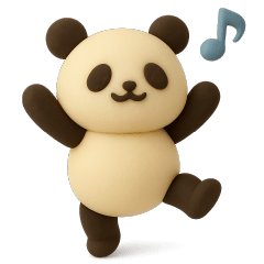 Squishy 3D Moving Panda