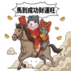 Grey Bear & Ami: Lunar New Year Wishes