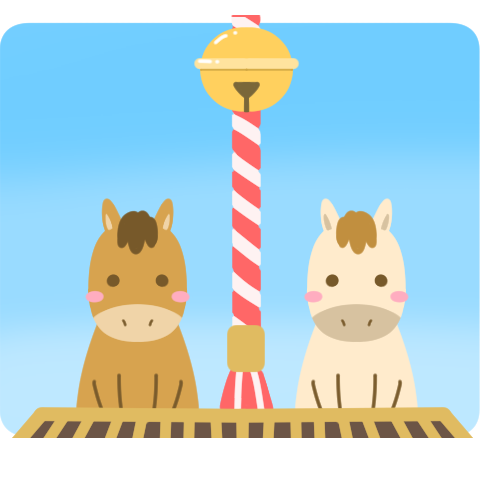 Pop-up! Horse New Year Sticker 2026