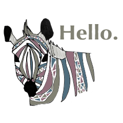 カラフル動物英語スタンプ
