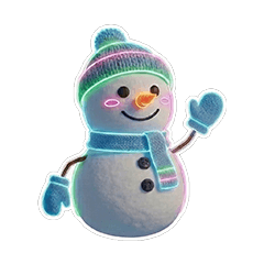 Adorable Snowman Sticker