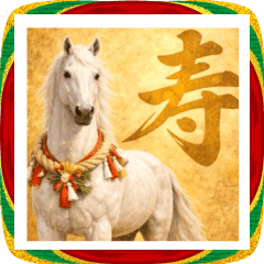 飛び出す♡開運♡白馬のお正月