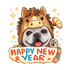 French bulldog 2026 New year