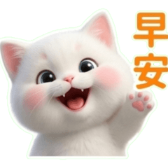 萌貓的日常問候貼圖