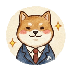 Shiba Everyday Sticker Life: Work, Food.
