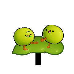 動く②枝豆の中の人