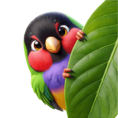 seven-colored finch has (No text)