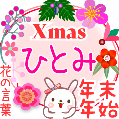 Xmas◆年末年始・正月●花の言葉◇ひとみ