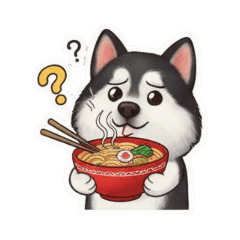 Ch funny Siberian husky