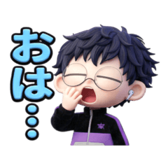 Everyday stickers for a low-energy guy.