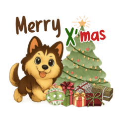 Brownie The Husky: Merry Xmas and HPY