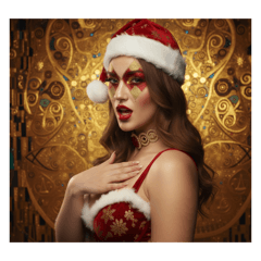 美麗聖誕女孩