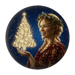 美麗聖誕節女神