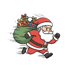 Santa Mood Stickers