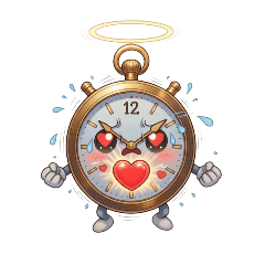 Time Heart Cute Clock