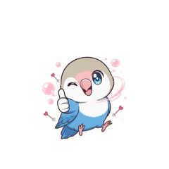 愛耍廢的藍色小精靈鸚鵡