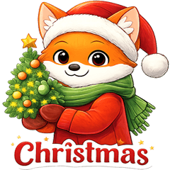 Christmas Foxes