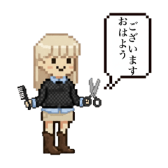 Stickers for Female Hairstylist Clients