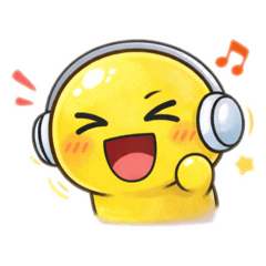 一眼就能看懂情緒的彩色圓圓貼圖