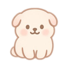Yuru Cute Round Dog Stickers