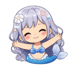 Colorful Mermaid Stickers