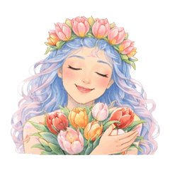 Tulip Girls Warm Daily Stickers