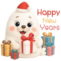 Oong Oong, cute Santa hat (No Text)