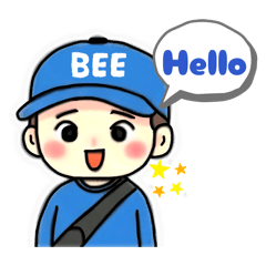Bee with Blue Cap
