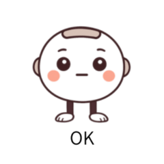 Round Robot English Stickers