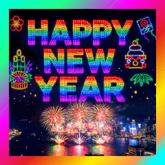 ドローンで描く光の年賀状と誕生日&日常