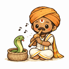 Lovely Indian Culture Stickers