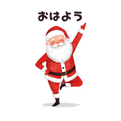 Yoga Santa Stickers