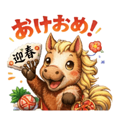 Lucky Horse Stickers