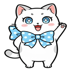 Sherry, the Playful White Cat