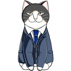 動く！ビジネスネコちゃんはっちー。