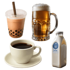 文字なし！ごちそうスタンプ3・ドリンク編