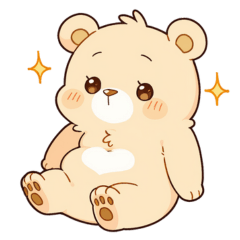 Expressive Bear Emotion Stickers