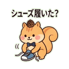 Squirrel with pine cone(Running)