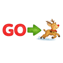 Crayon-Style Gentle Christmas English