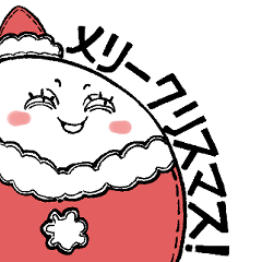 Creepy-Cute Loose Santa Stickers