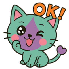 Mint-nyan Emotional Reaction Stickers