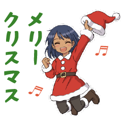 Probably Usable Girl Sticker (Christmas)