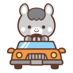 文字なし1♪まんまる芦毛ウマさん