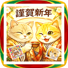 猫玉&ネコリキッドスタンプ(正月豪華版)
