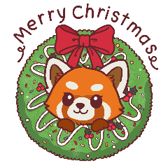 แพนด้าแดงคริสต์มาสและปีใหม่สุดคิ้วท์!