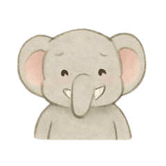 Polite Elephant: Gentle Stickers