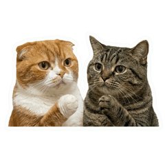 Chacha & Mimi & Kuro Sticker