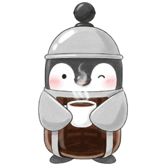 Mocha, the Coffee Penguin 01