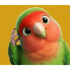 mischievous lovebirds