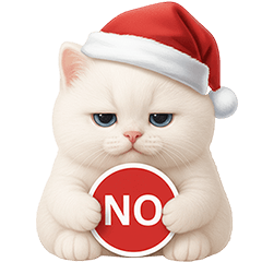 White Cat: Happy New Year (No Text)